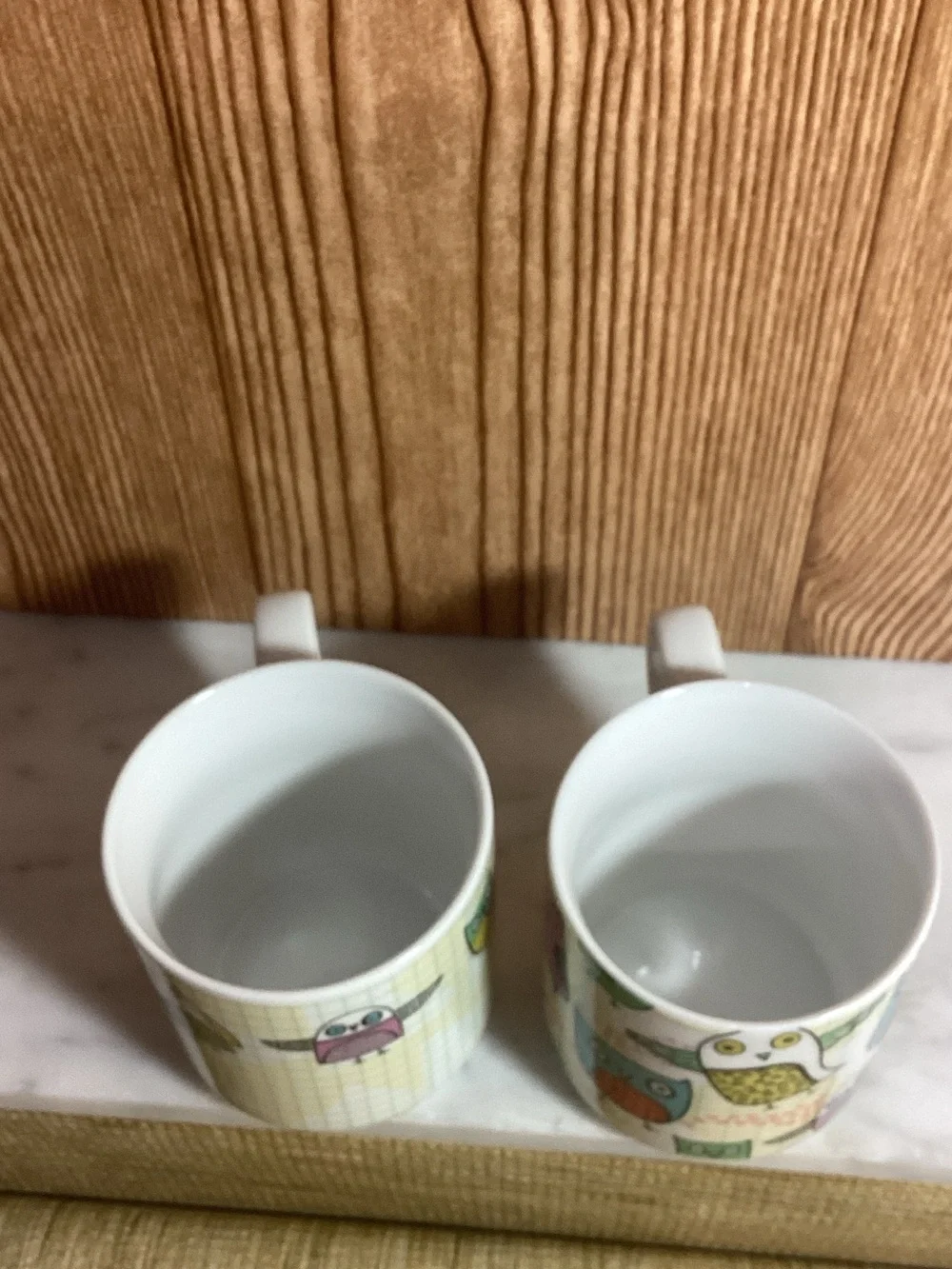 Owls by Creative Tops Ltd Colorful Owl Ceramic Mug Set -